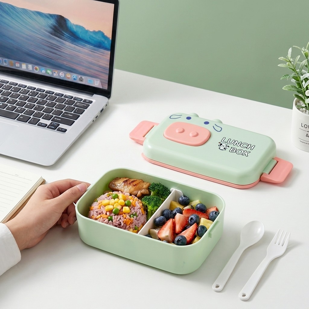 Meal Prep Kinder - Contenitore per Pranzo Kawaii in Plastica