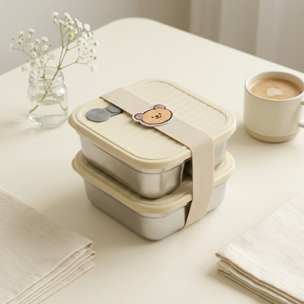 Meal Prep Kinder - Contenitore per Pranzo in Acciaio Inox