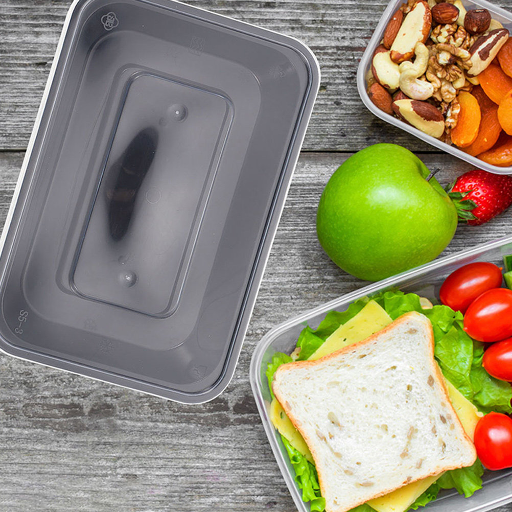 Meal Prep Rice - 50 contenitori rettangolari monouso per alimenti