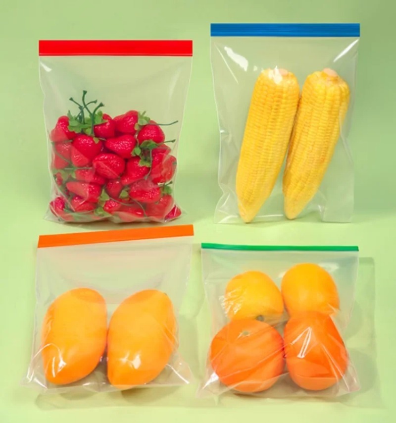 Meal Prep Day - Sacchetti Trasparenti Colorati in PE con