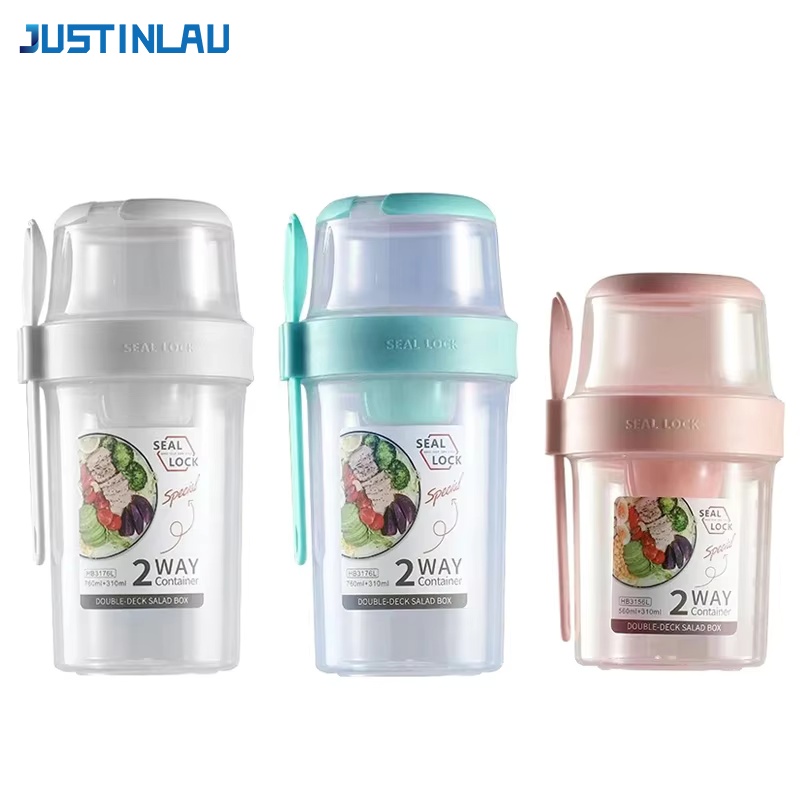 Meal Prep Bowl - JUSTINLAU Contenitore Portatile per Fitness e