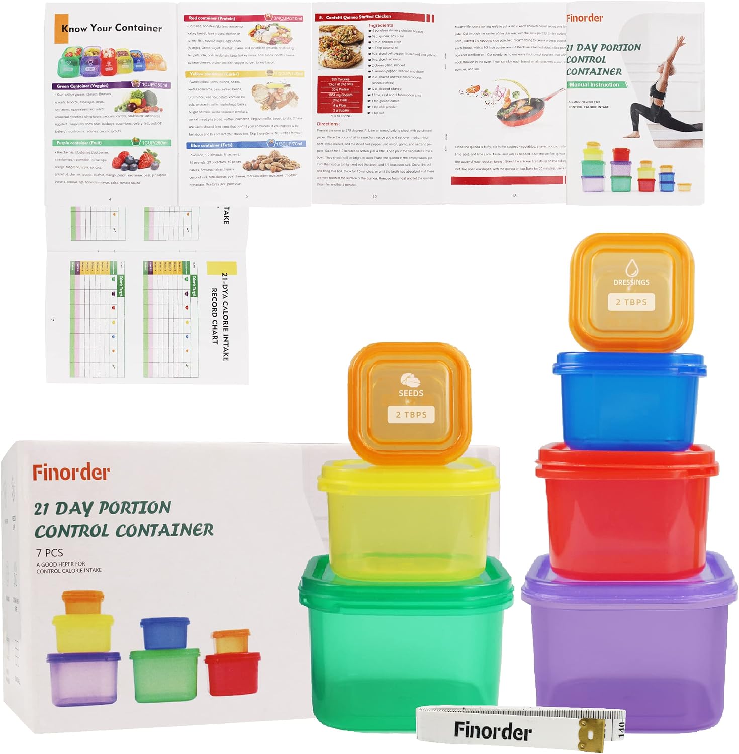 Meal Prep Day - Kit contenitore per il controllo delle