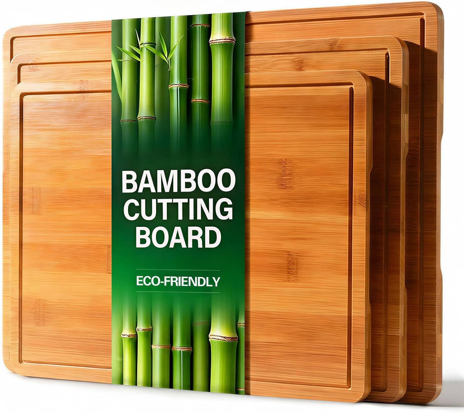 Meal Prep Cutting - Set di 3 Taglieri in Bambù