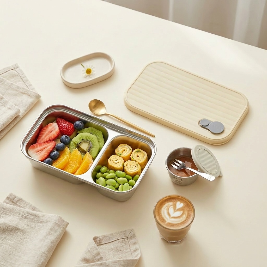 Meal Prep Kinder - Contenitore per Pranzo in Acciaio Inox