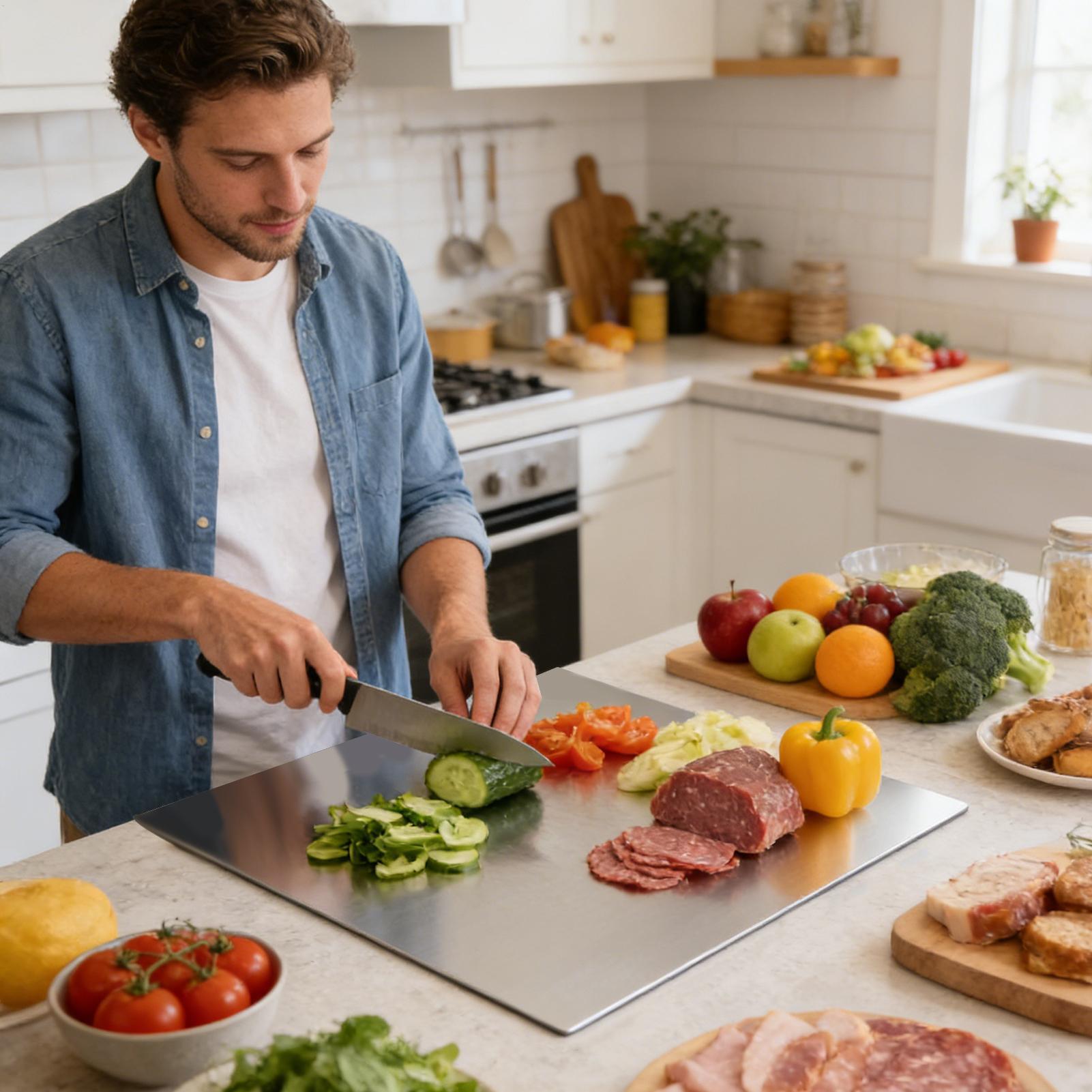 Tagliere in Acciaio Inossidabi - Meal Prep Cutting recensione e prezzo