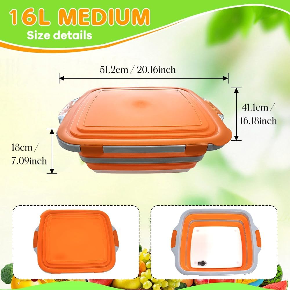 Vasca pieghevole 3 in 1 con co - Meal Prep Cutting recensione e prezzo