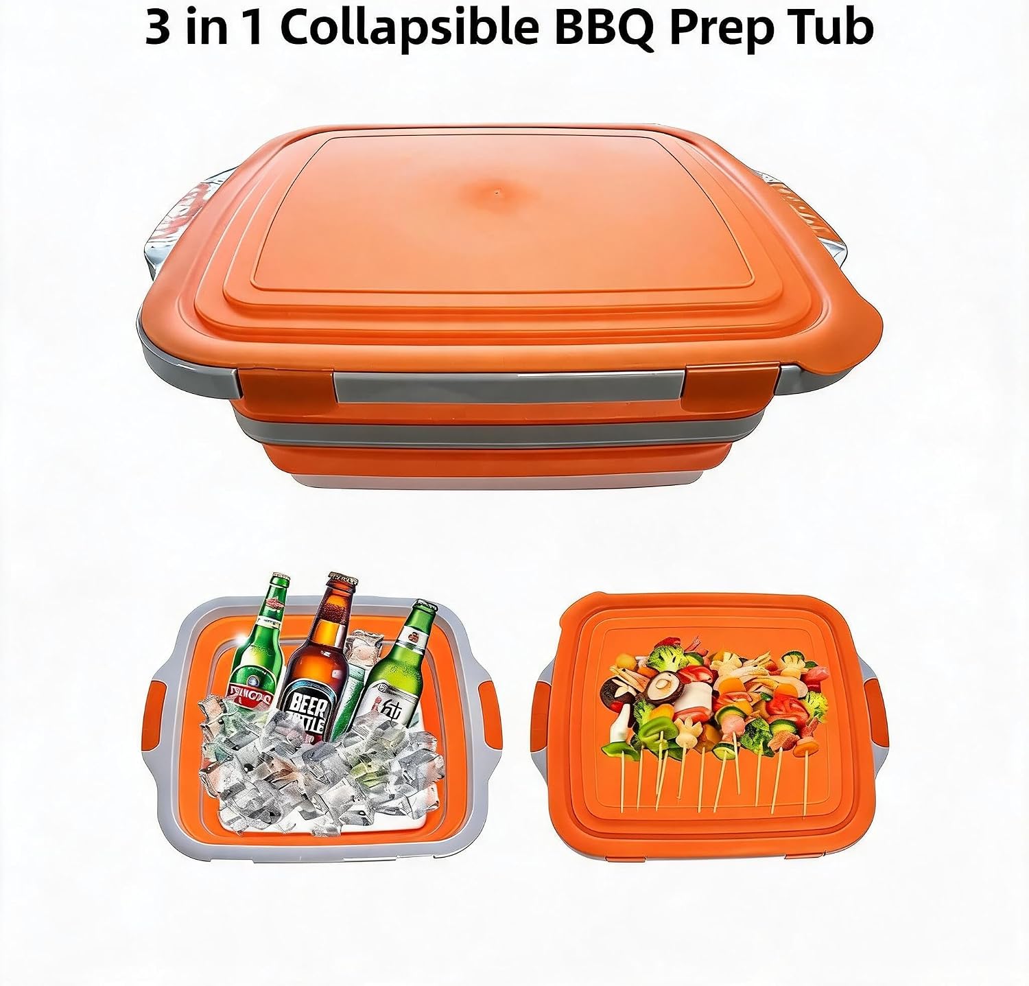 Vasca pieghevole 3 in 1 con co - Meal Prep Cutting recensione e prezzo