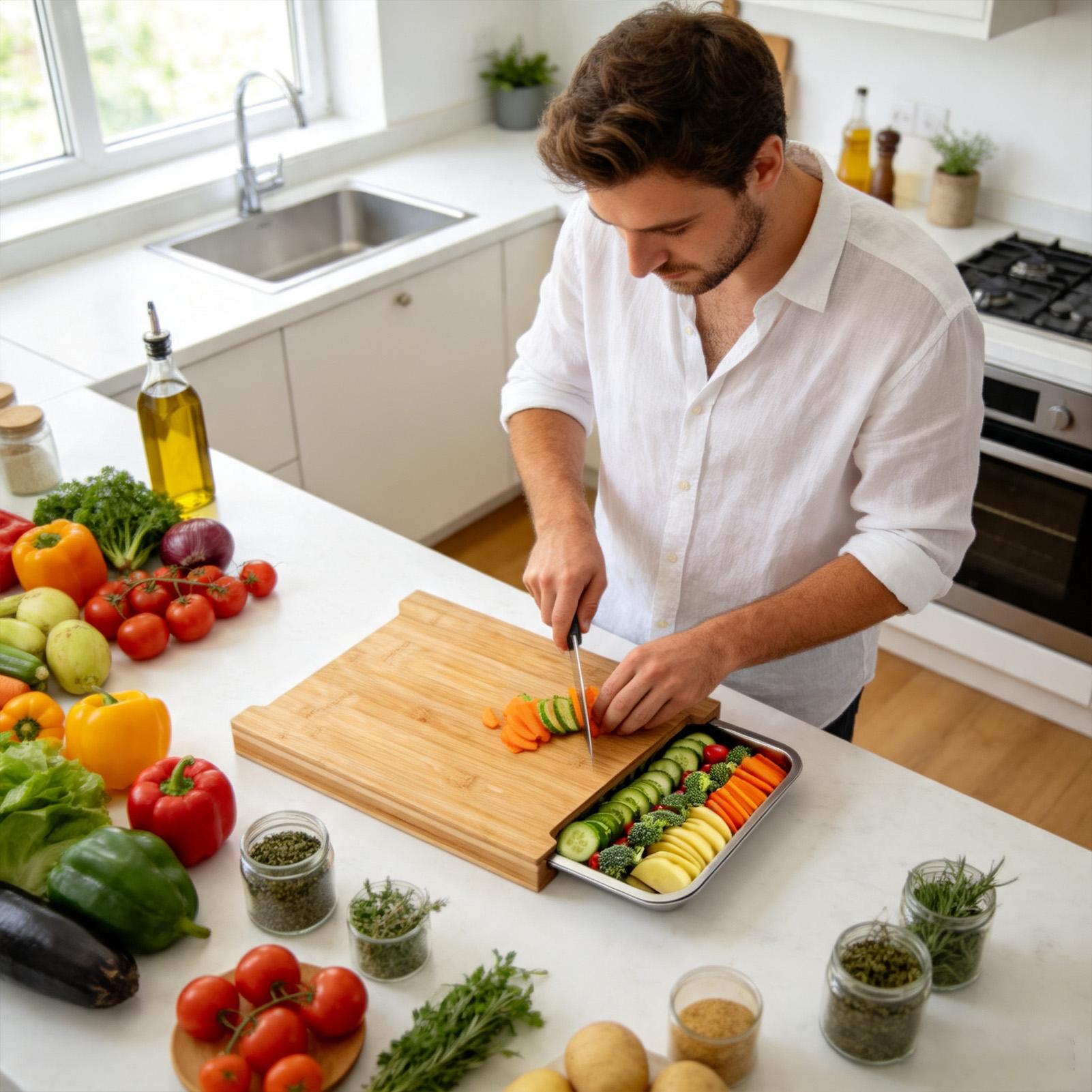 Taglieri in legno per cucina,  - Meal Prep Cutting recensione e prezzo