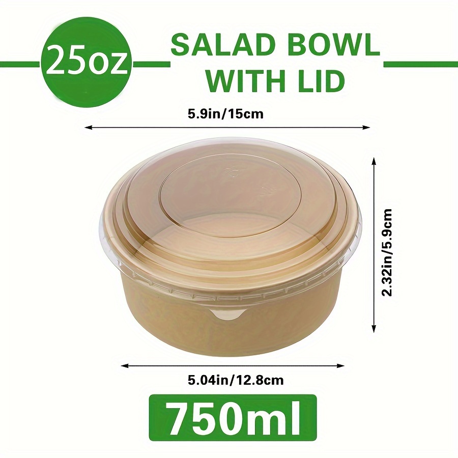 Ciotole di carta da 25 Oz/750  - Meal Prep Food recensione e prezzo